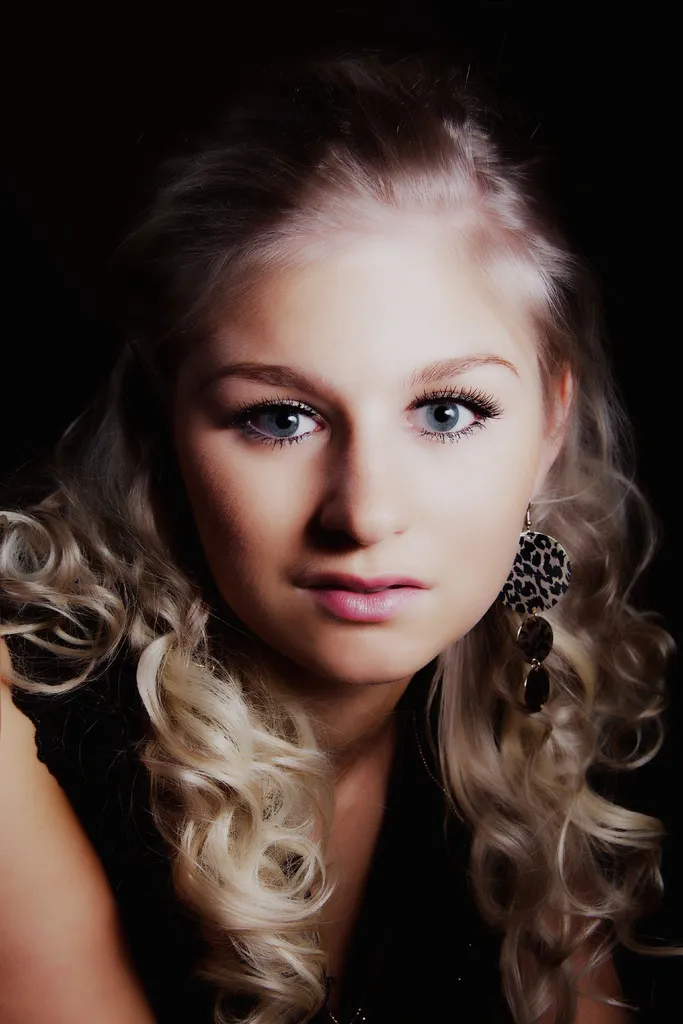 Ruth in a dramatic low-key portrait